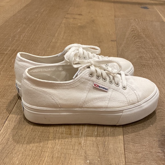 SUPERGA 2790 white platform sneakers - Picture 4 of 10